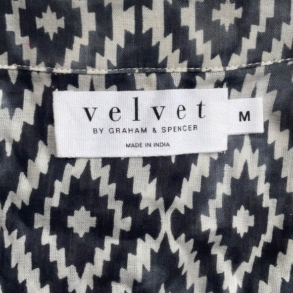 Velvet button down shirt M - Picture 5 of 6